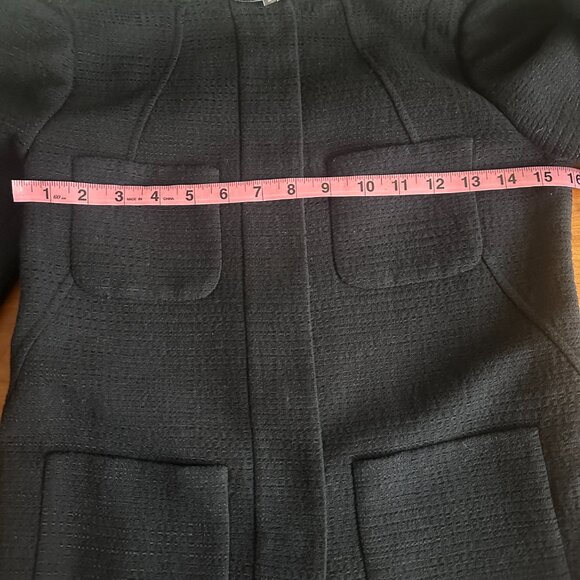 Vince round collar lined coastal blue jacket. Size 2. - Picture 11 of 16